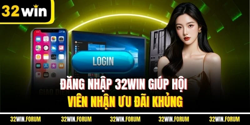 Đăng nhập 32WIN giúp hội viên nhận ưu đãi khủng