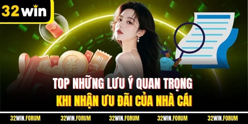 Top những lưu ý quan trọng khi nhận ưu đãi của nhà cái